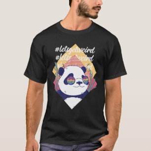 Camiseta Vamos Fica Estranho E Engraçado Urso De Panda Em Ó