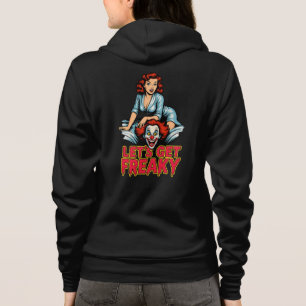 Camiseta Vamos Ficar Doidos – Pin-Up Retro & Palhaço Assust