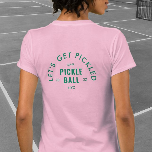 Camiseta Vamos Ficar Em Conserva Após Pickle Ball Rosa (Criador carregado)