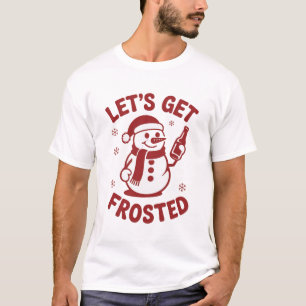 Camiseta Vamos Ficar Gelados Homem de Neve Cerveja Natal Sn