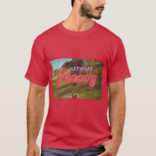 Camiseta Vamos Ficar Groovy Retro Fotografia de Viajante da