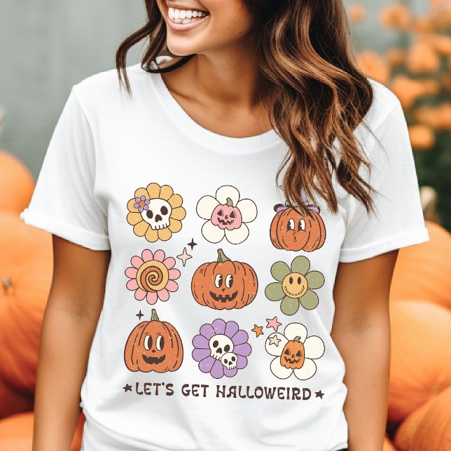 Camiseta Vamos Ficar Halloweird Retro Halloween (Criador carregado)