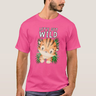 Camiseta Vamos Ficar Selvagens Festa Safari de Animais do Z
