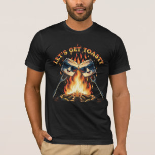 Camiseta Vamos Ficar Tostadinhos Marshmallows Divertidos de