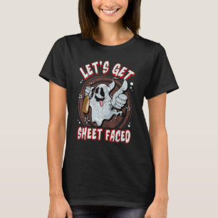 Camiseta Vamos Ficha Virada - Dia de as Bruxas engraçado Gh