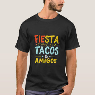 Camiseta Vamos Fiesta Amigos Avocado E Tacos Cinco De May