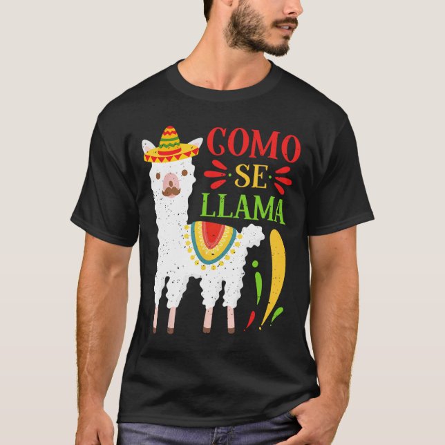 Camiseta Vamos Fiesta Como Te Llamas Cinco De Mayo Como Se (Frente)