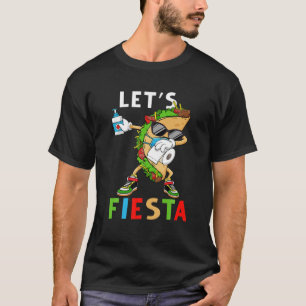 Camiseta Vamos Fiesta Dabbing Taco Face Mask Cinco De Mayo
