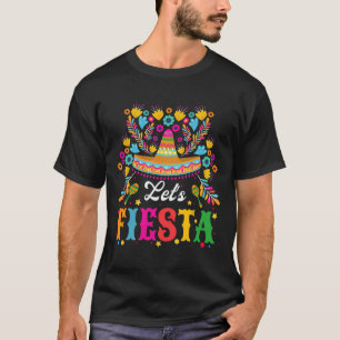 Camiseta Vamos Fiesta Funny Cinco Mulheres Homens De Mayo C