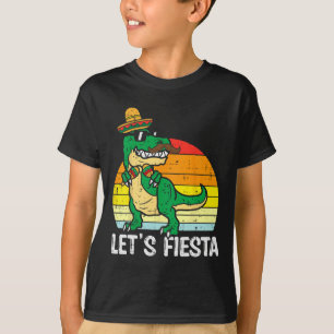 Camiseta Vamos Fiesta Mexicano Dino Trex Cinco De Mayo Todd