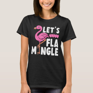 Camiseta Vamos Flamingle Pink Flamingo Heart Bird Summer