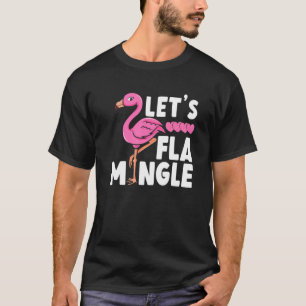 Camiseta Vamos Flamingle Pink Flamingo Heart Bird Summer P