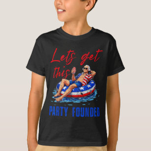 Camiseta Vamos Fundar Este Pool Float De Festa EUA 4º De