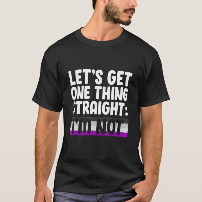 Camiseta Vamos ganha uma coisa Hetero Não sou Asex Bissexua (Frente)
