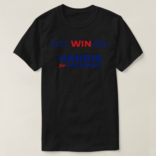 Camiseta Vamos ganhar este Kamala para 2024 (Frente do Design)