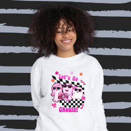 Camiseta Vamos Ghouls Fofos Fantasmas do Halloween