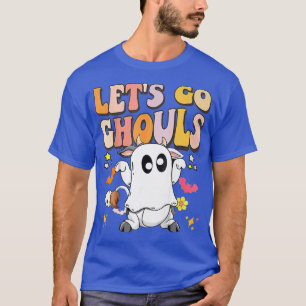 Camiseta Vamos Ghouls Halloween Fantasma Groovy Retro 70s H
