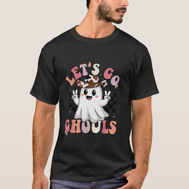 Camiseta Vamos Ghouls Halloween Ghost Outfit Ret (Frente)