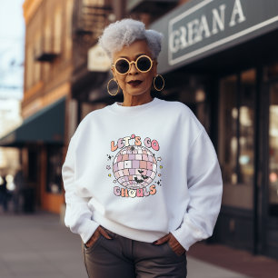 Camiseta Vamos Ghout, Bola de Disco Rosa Bonita, Dia das Br
