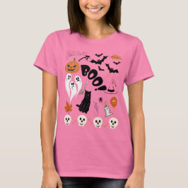 Camiseta Vamos Ghouts Festa de Dia de as Bruxas engraçado