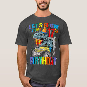 Camiseta Vamos Glow Party É a minha 17.ª Tru Monstro de Ani