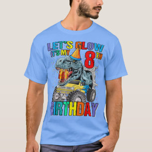 Camiseta Vamos Glow Party É o meu oitavo aniversário do Mon