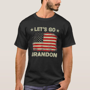 Camiseta Vamos Go Brandon American Flag Impeach Biden