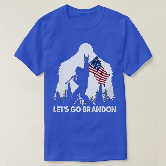 Camiseta Vamos Go Brandon Camping Bigfoot Rock E Roll US  (Frente do Design)