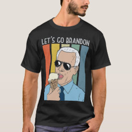 Camiseta Vamos Go Brandon Funny Biden Sorvete Memória Retro