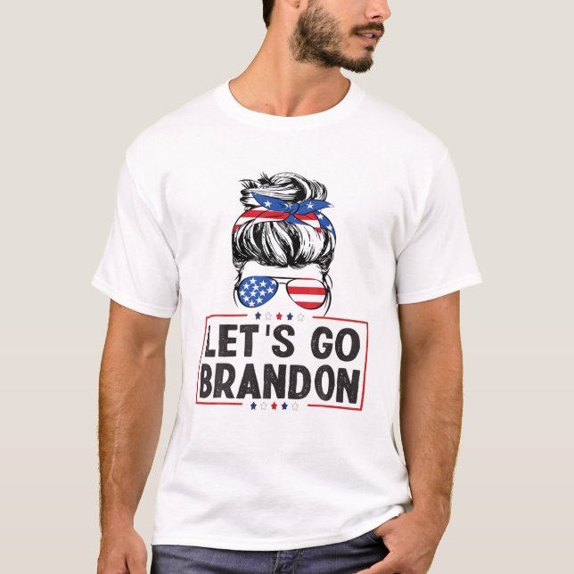 Camiseta Vamos Go Branson Brandon-Anti Joe Biden (Frente)