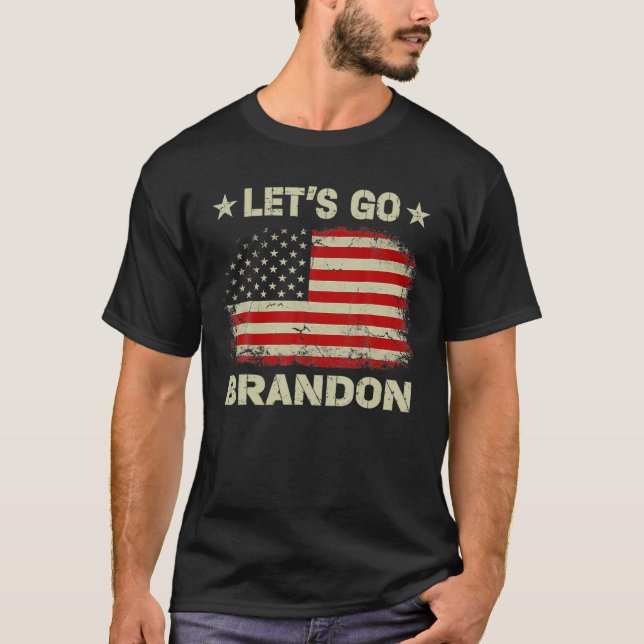 Camiseta Vamos Go Branson Brandon Conservador Anti-Liberal (Frente)