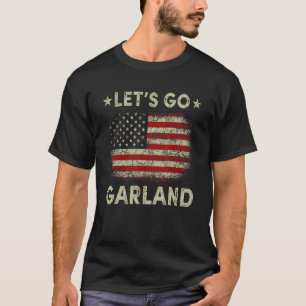 Camiseta Vamos Go Garland EUA Bandeira Policiais Homens Mul