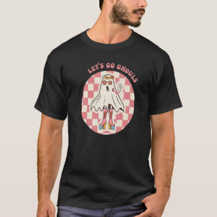 Camiseta Vamos Go Ghouls Disco Ball Ghost Spooky Halloween
