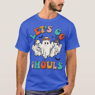 Camiseta Vamos Go Ghouls Groovy Retro Spooky Season Ghost H