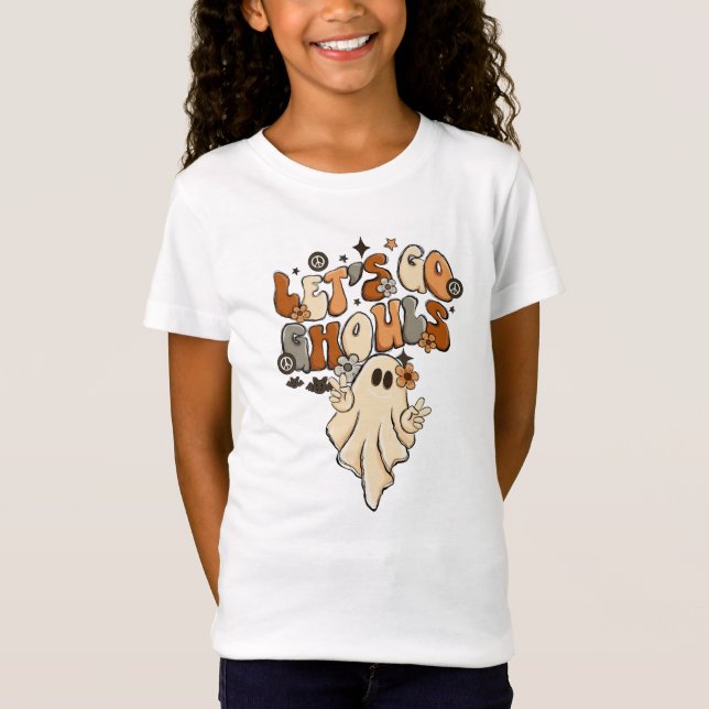 Camiseta Vamos Go Ghouls Halloween Ghost (Frente)