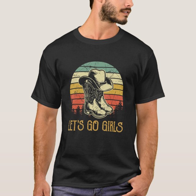 Camiseta Vamos Go Girls Cowgirl Boots Western Deserts Count (Frente)