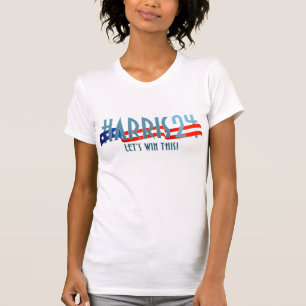 Camiseta Vamos Harris 2024 Win nesta Faixa de Sinalizador