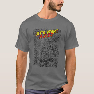 Camiseta Vamos Iniciar Um Culto - Arte Demônica De Bruxari