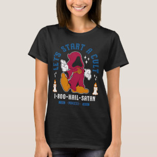 Camiseta Vamos Iniciar Um Culto Cartoon Vintage Oculto Salv