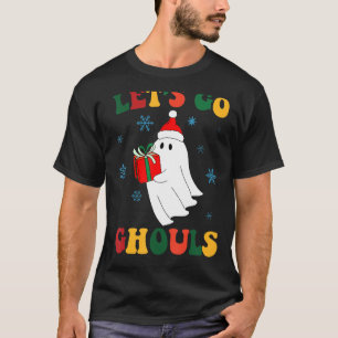 Camiseta Vamos Ir Ghoul Papais noeis Fantasmas Natal