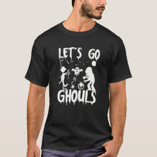 Camiseta Vamos Ir Ghouls Dabbing Ghost Halloween Custo Assu
