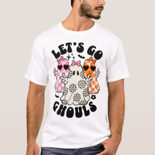 Camiseta Vamos Ir Ghouls Halloween Ghost Floral Spooky Seas