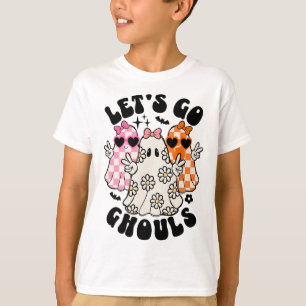 Camiseta Vamos Ir Ghouls Halloween Ghost Floral Spooky Seas