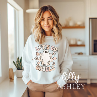 Camiseta Vamos Ir Ghouls Spooky Ghost Halloween