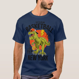 Camiseta vamos jogar basquete no rex Nova York