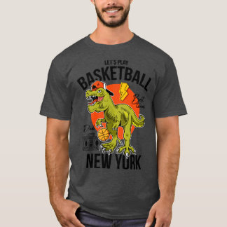 Camiseta vamos jogar basquete no rex Nova York