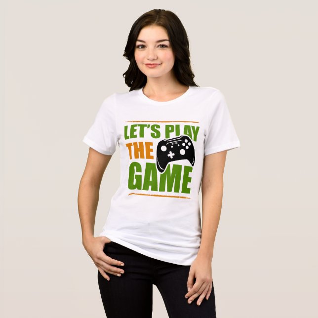 Camiseta Vamos jogar o jogo (Frente Completa)