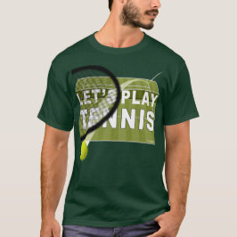Camiseta Vamos Jogar Tênis em Grama