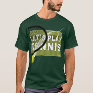 Camiseta Vamos Jogar Tênis em Grama
