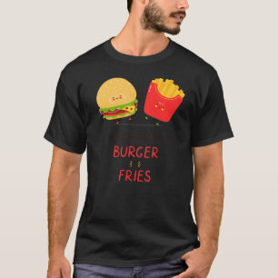 Camiseta Vamos Juntos Como Burger e Fries, Dia da Amizade